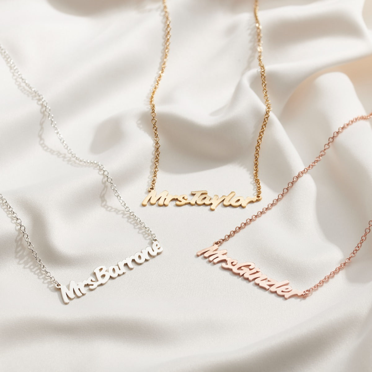 Personalised Bridal Name Necklace