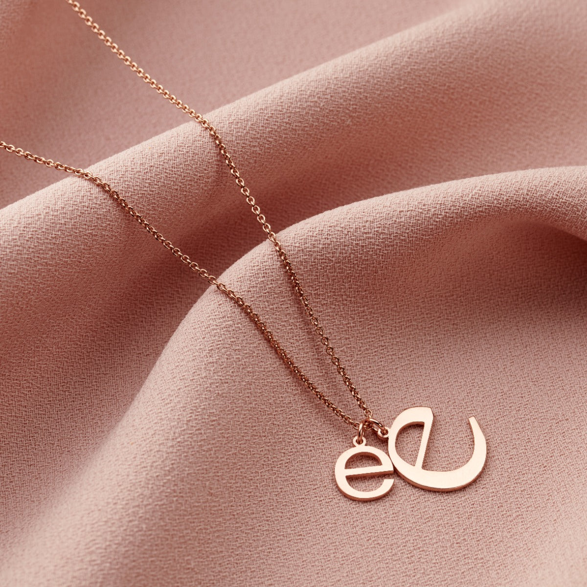 Mummy & Baby Letter Initial Necklace