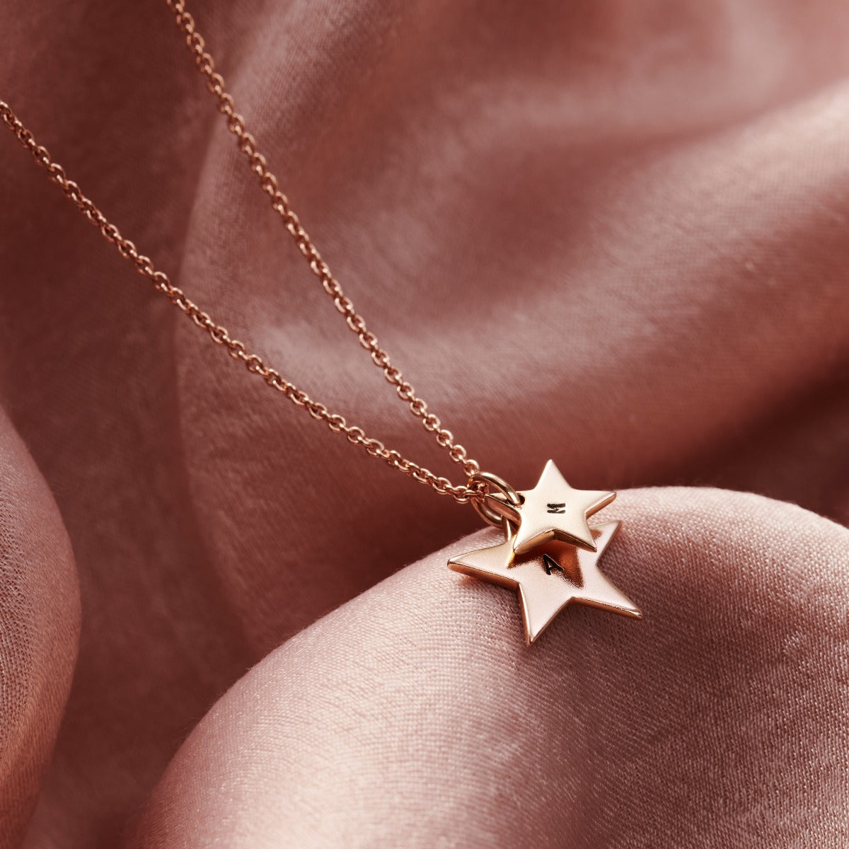 Mummy & Baby Personalised Star Necklace