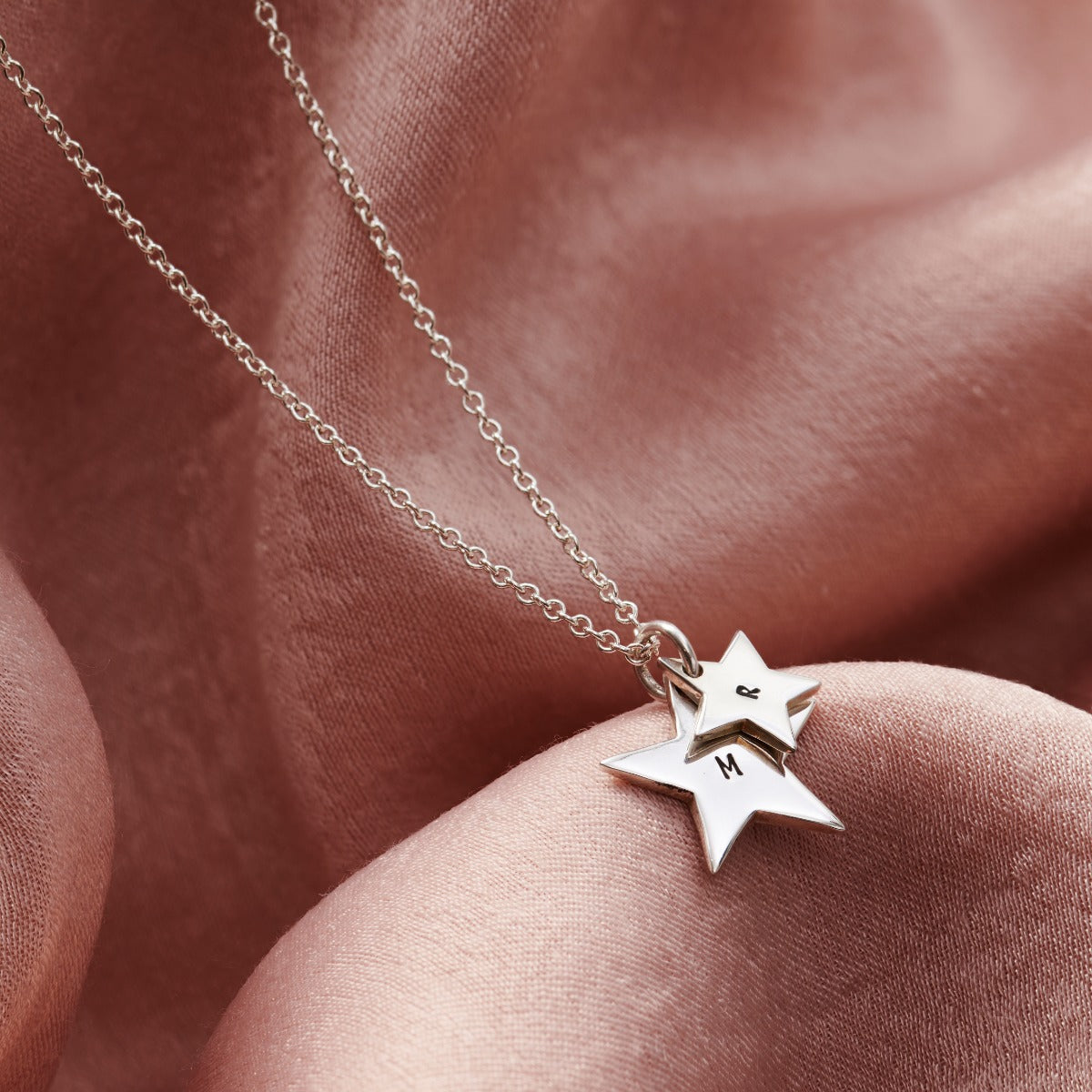 Mummy & Baby Personalised Star Necklace