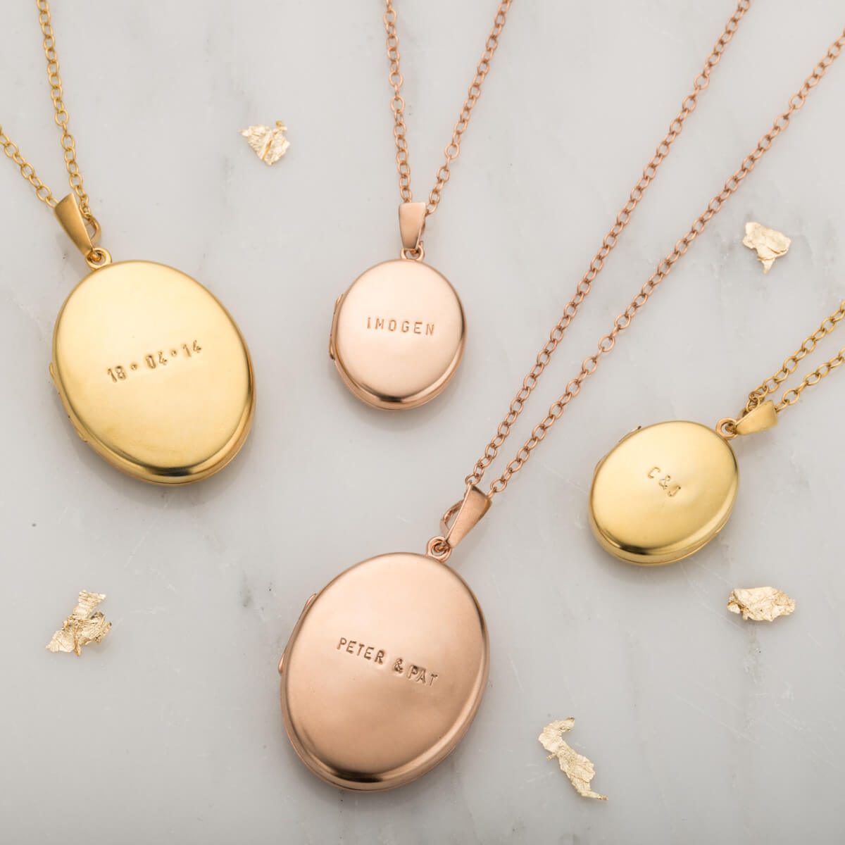 Personalised Oval Locket Necklace