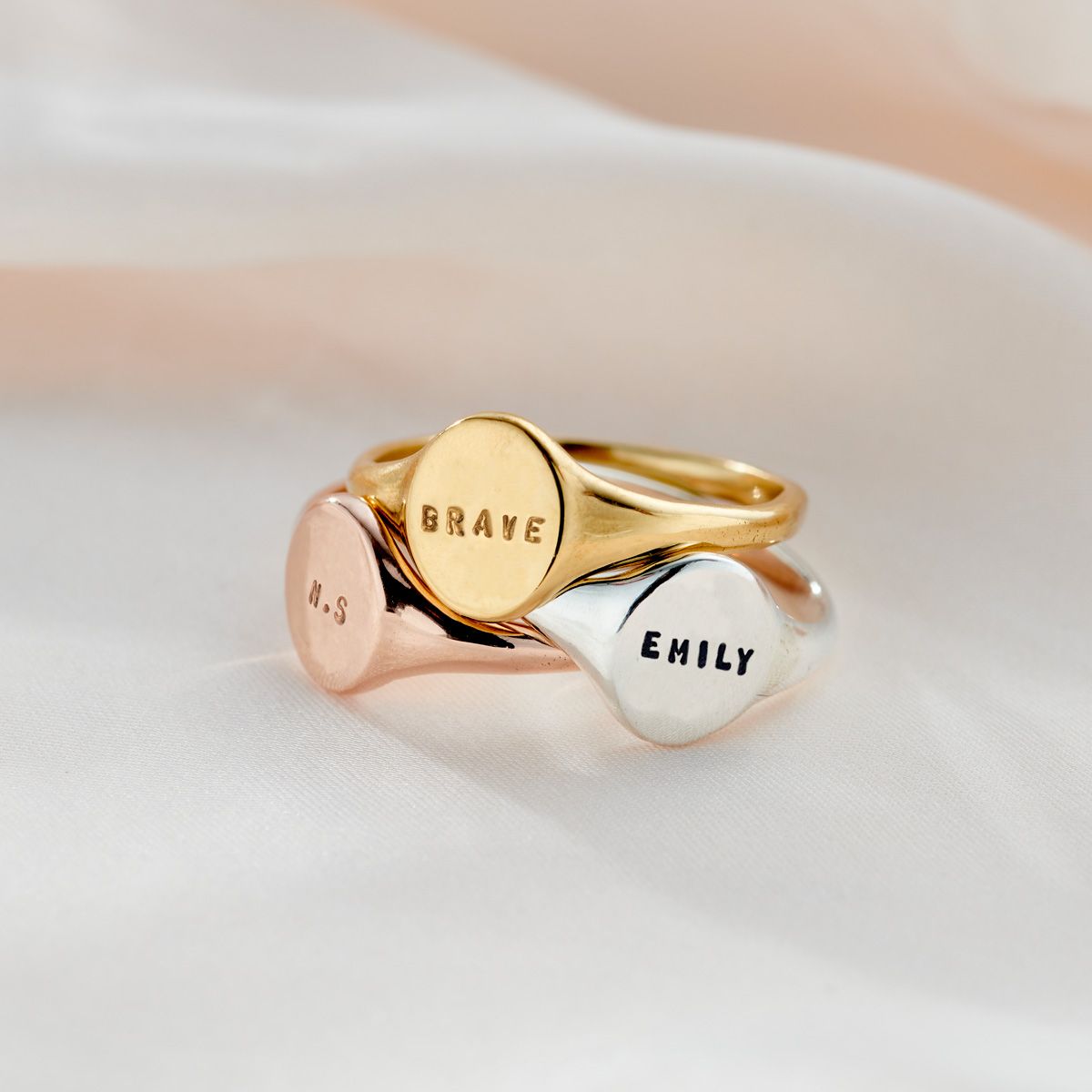 Personalised Name Signet Ring