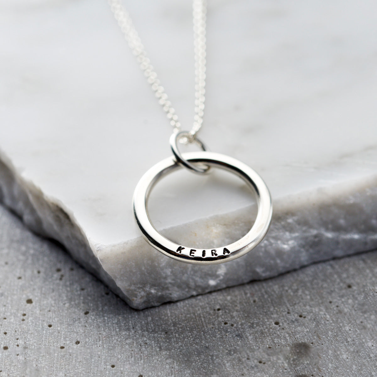 Personalised Family Circle Necklace