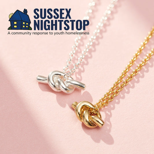 Sussex Nightstop 'Forget Me Knot Necklace'