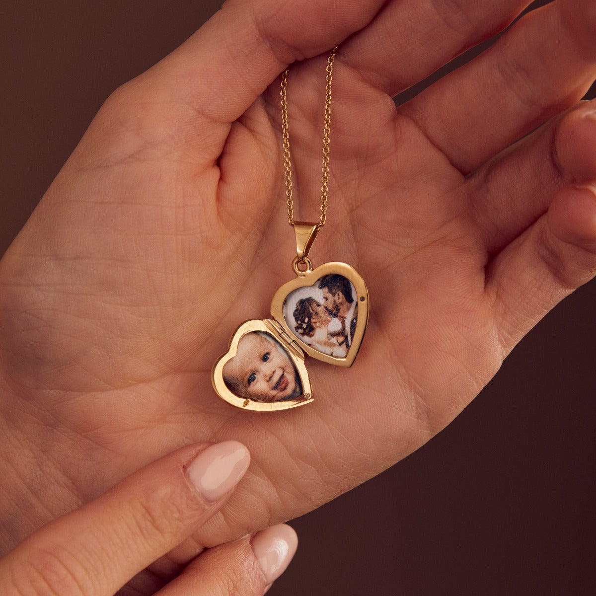 Heart Locket With Diamond Necklace