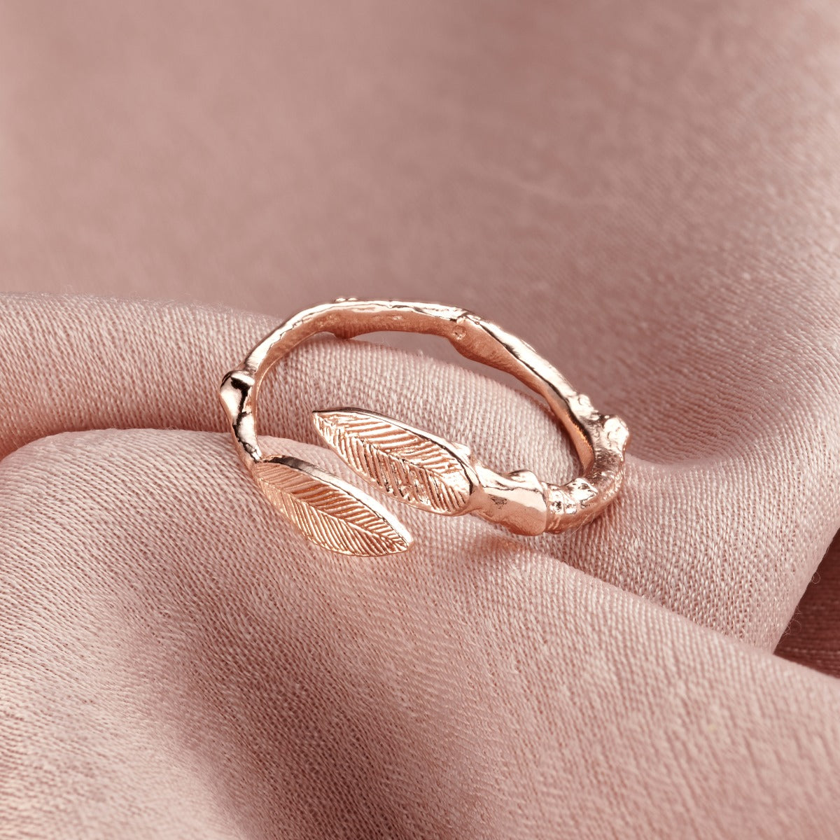 Leaf & Twig Open Ring