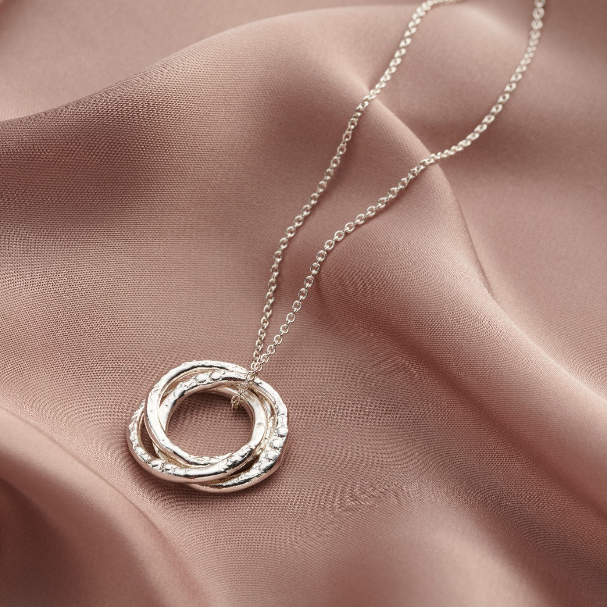 Personalised Molten Russian Ring Necklace