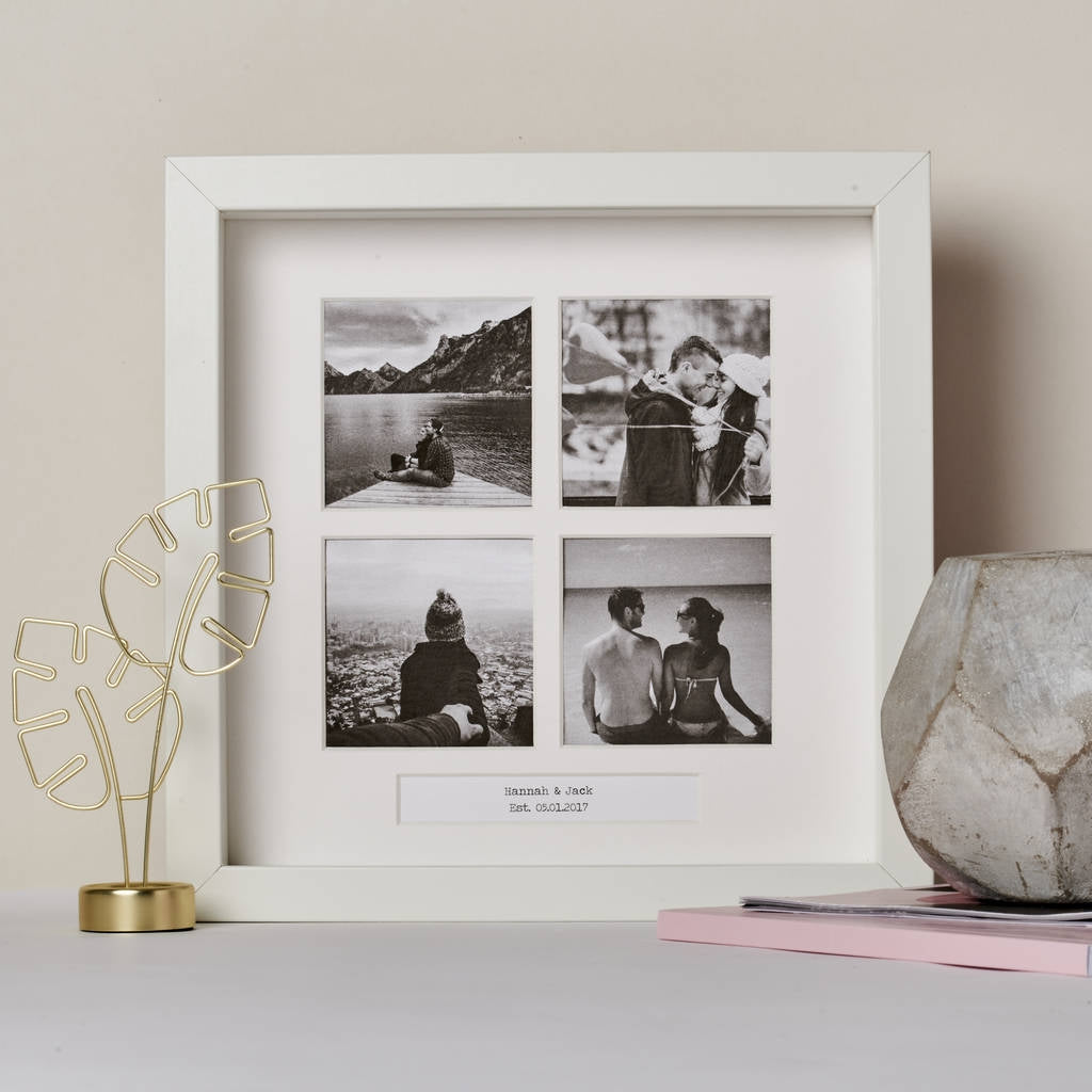 Personalised Four Windows Photo Frame