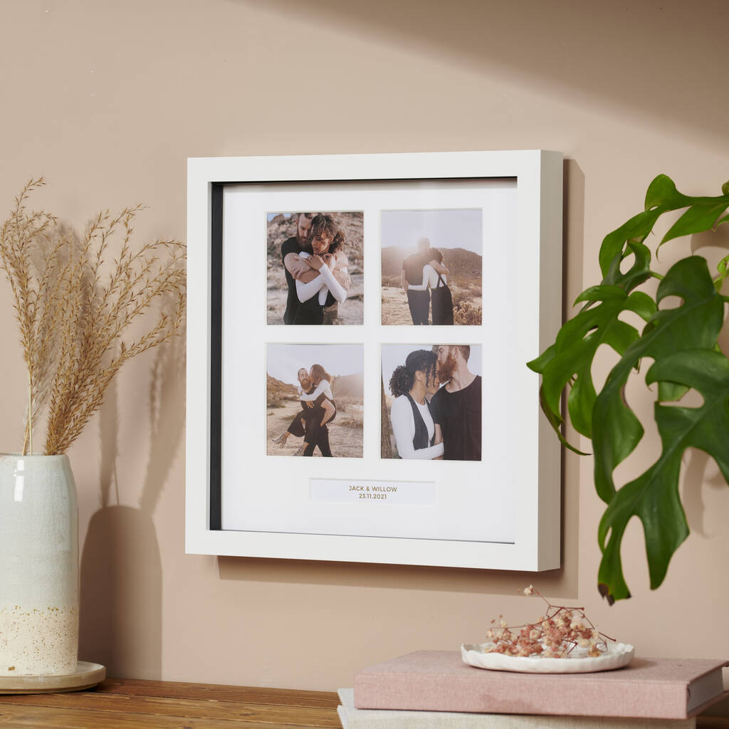 Personalised Four Windows Photo Frame