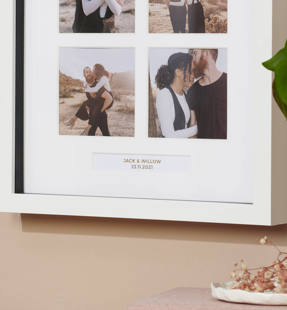 Personalised Four Windows Photo Frame