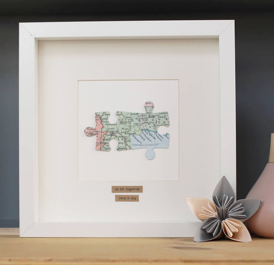 Personalised Jigsaw Puzzle Map Picture