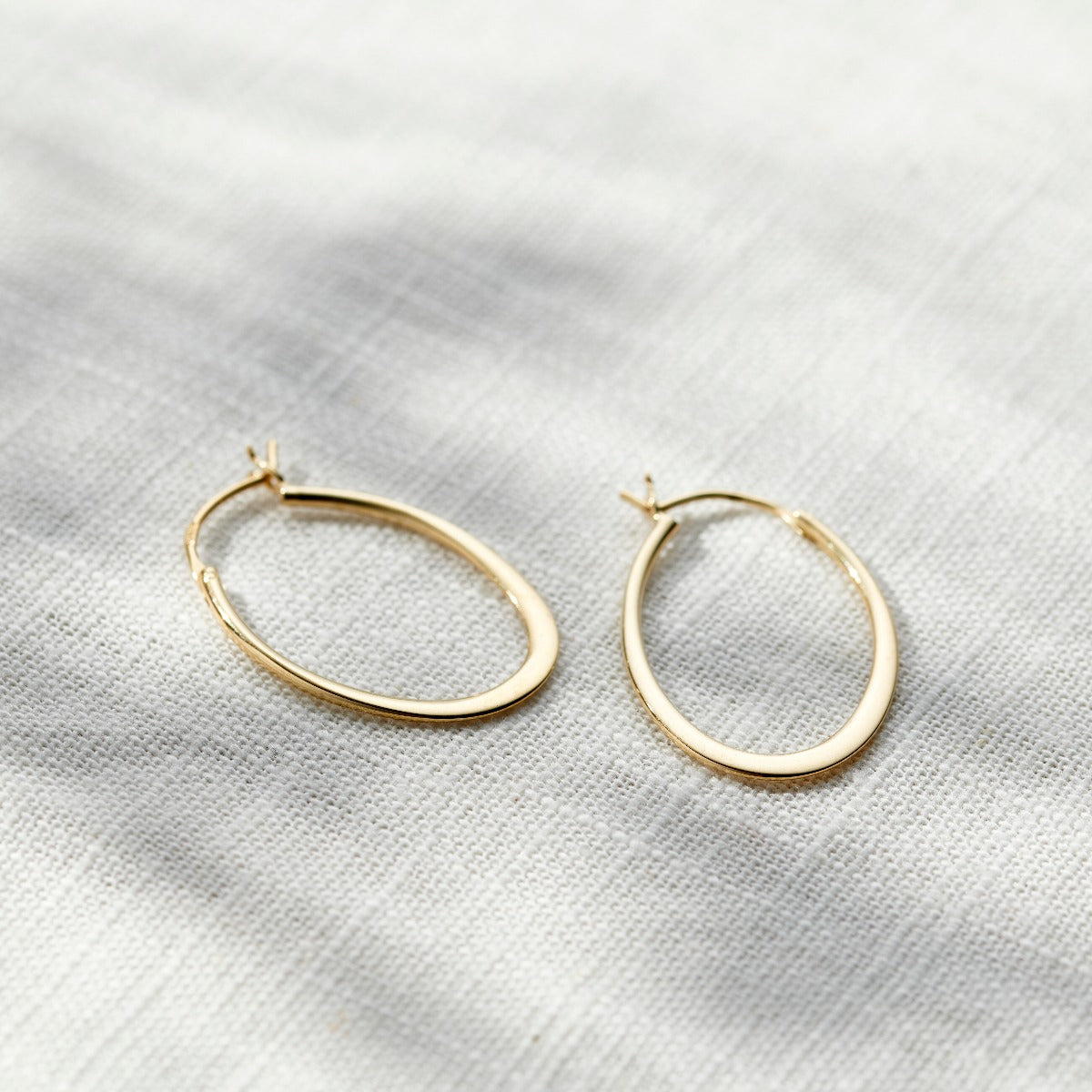 Oval Hoop Earrings