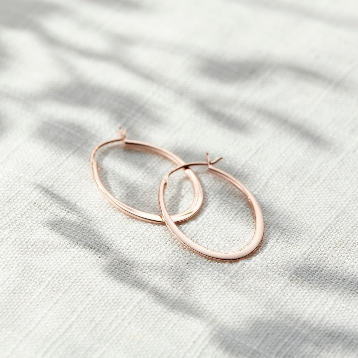 Oval Hoop Earrings