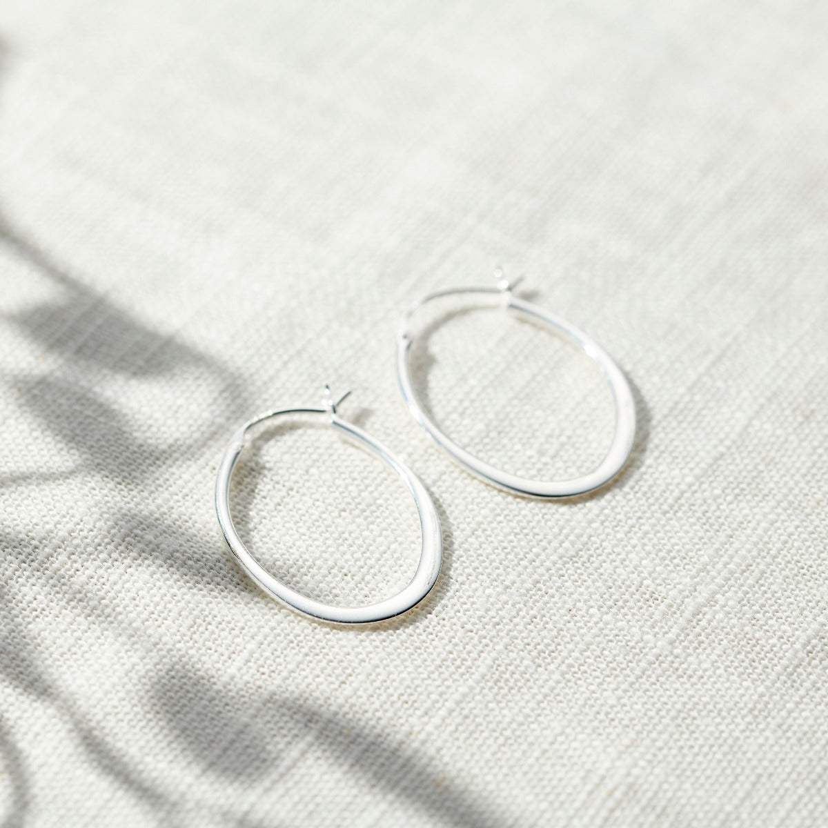 Oval Hoop Earrings