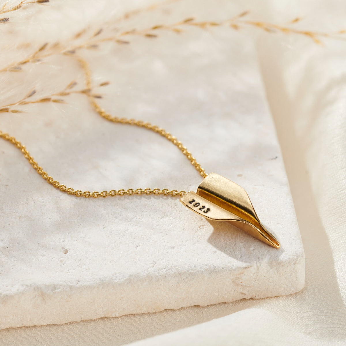 Personalised Paper Plane Necklace