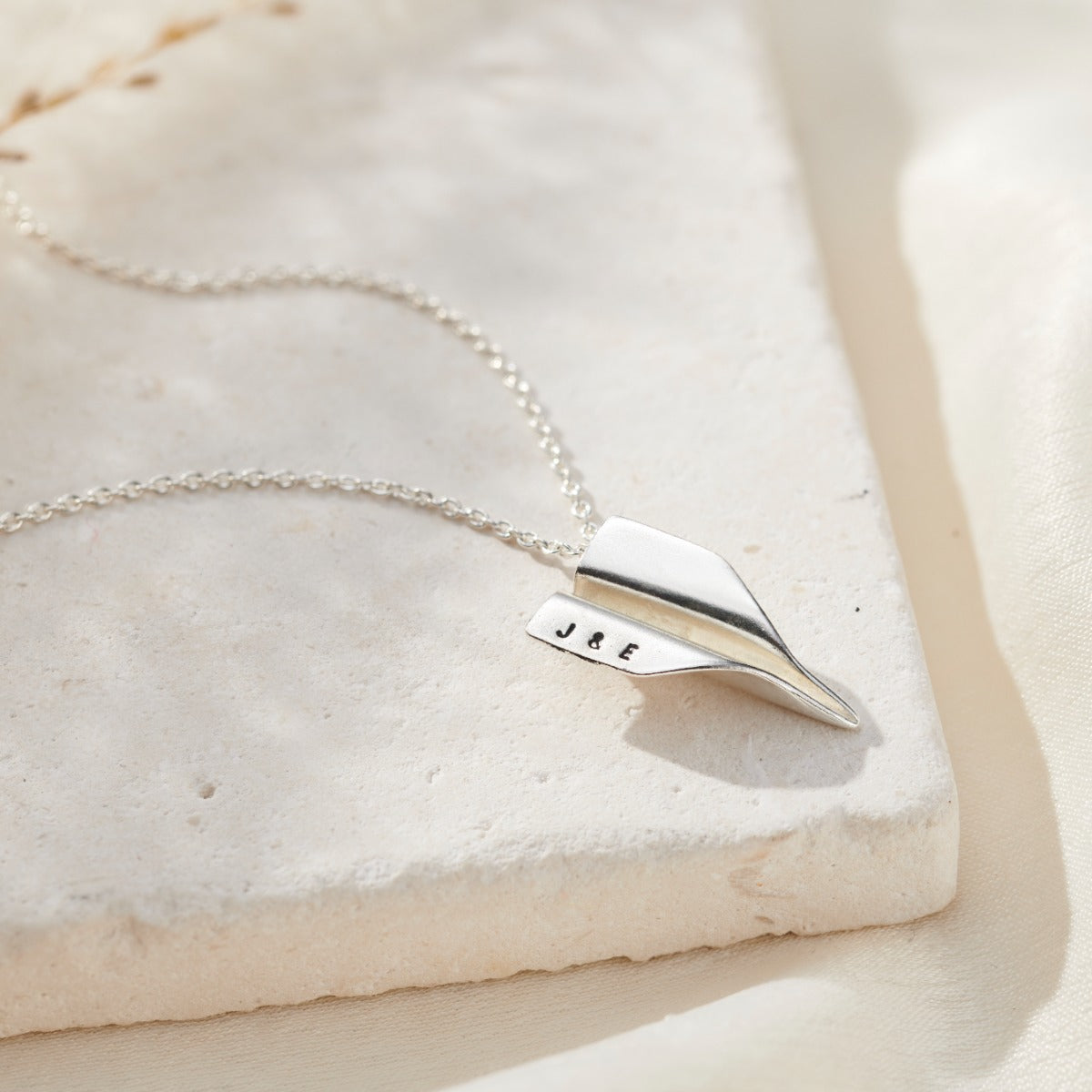 Personalised Paper Plane Necklace