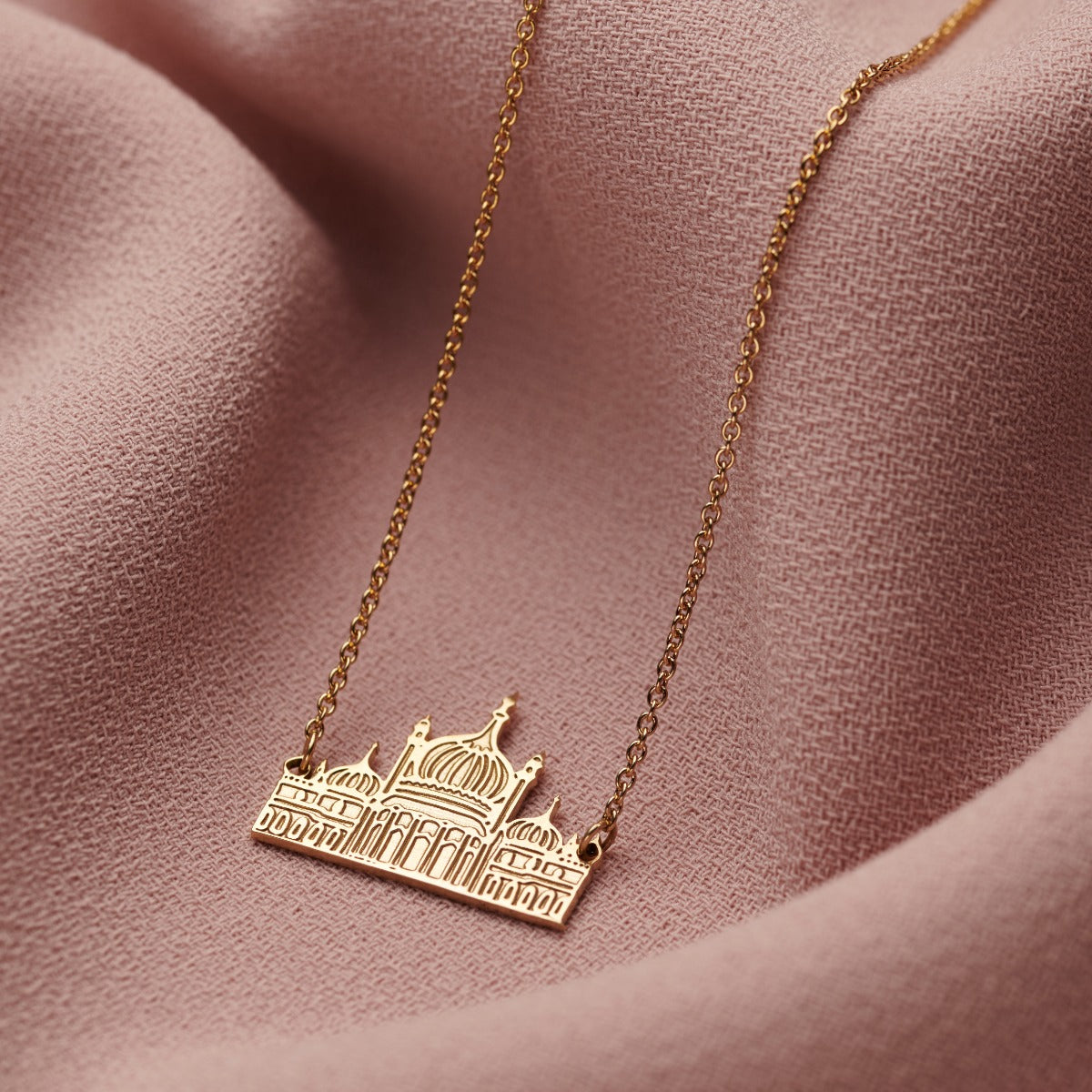 Personalised Brighton Pavilion Charm Necklace