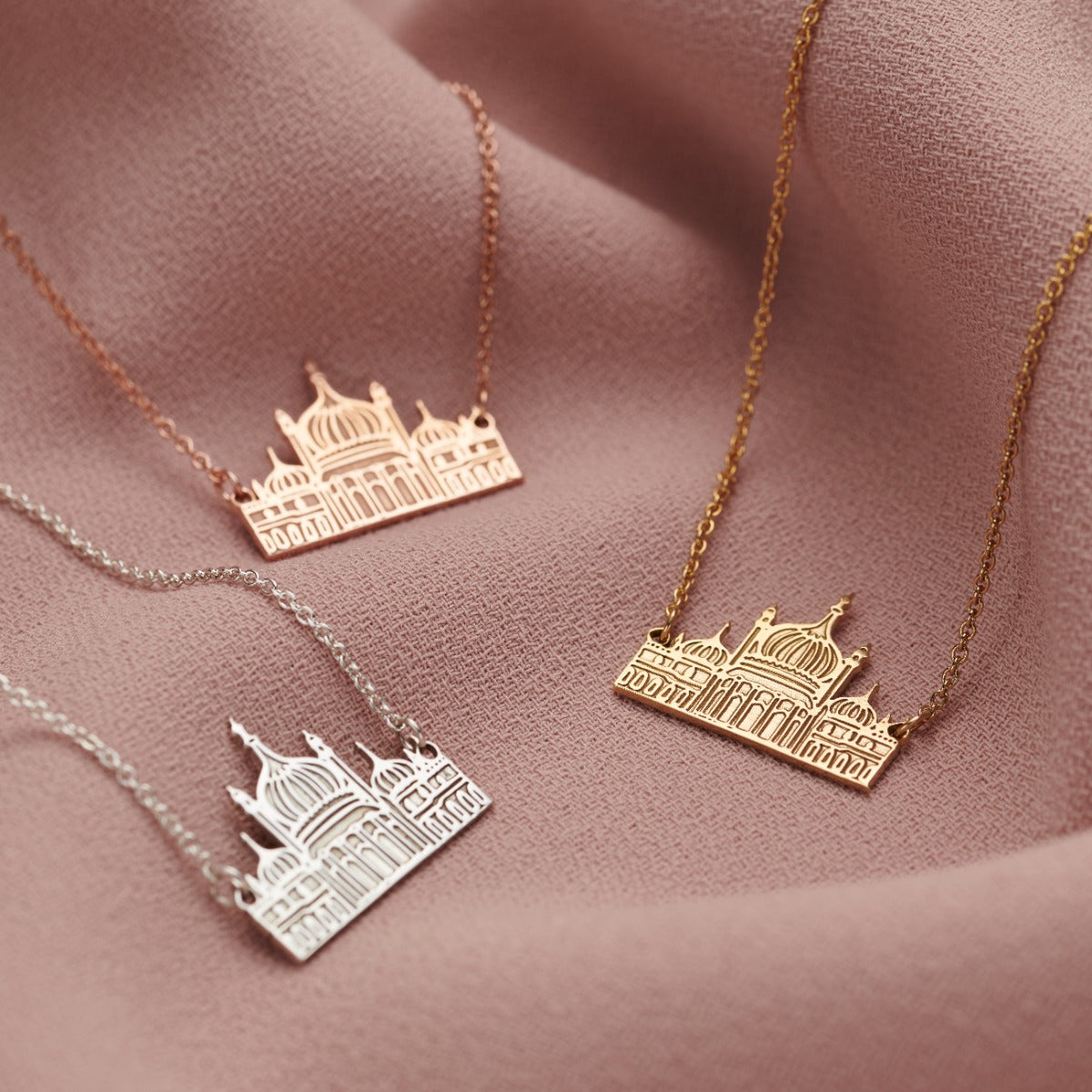 Personalised Brighton Pavilion Charm Necklace