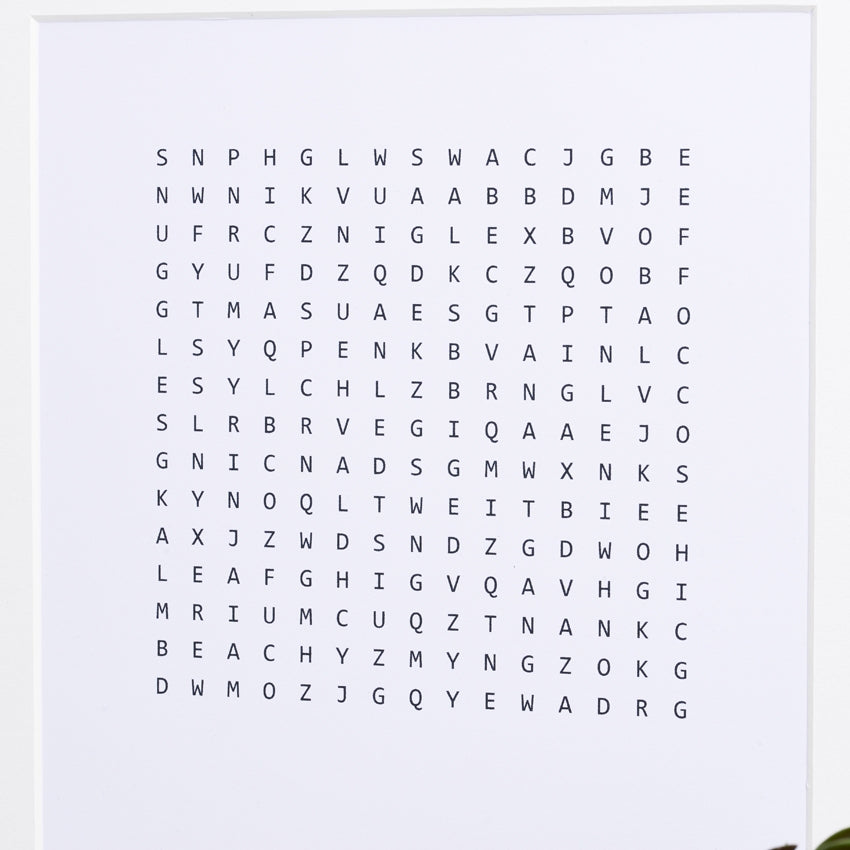 Personalised Word Search Print