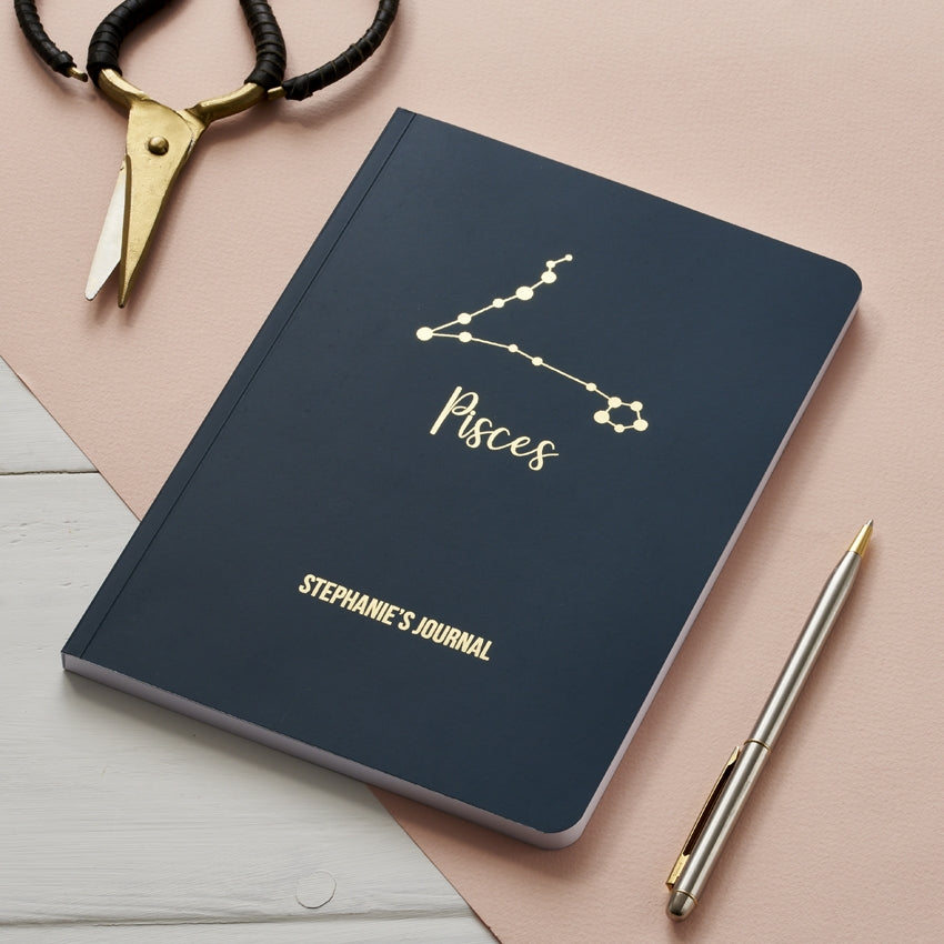 Personalised Star Sign Constellation Notebook