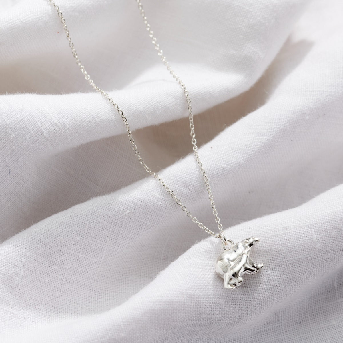 Mama Bear & Baby Charm Necklace