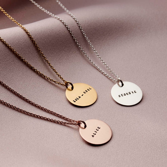 Personalised Disc Name Necklace