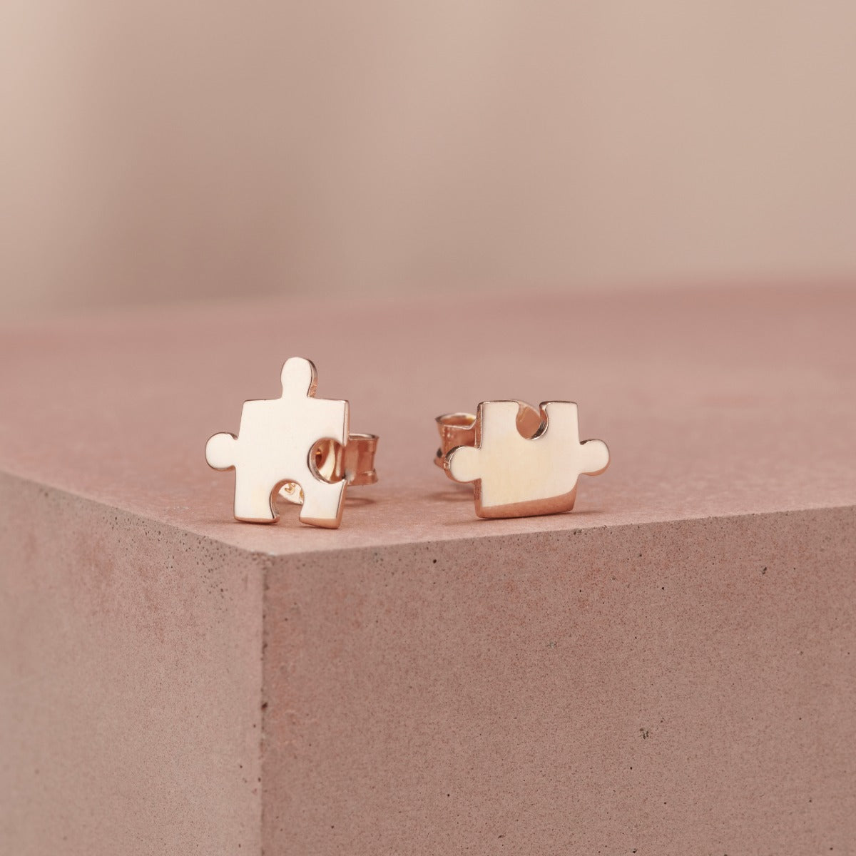 Jigsaw Stud Earrings