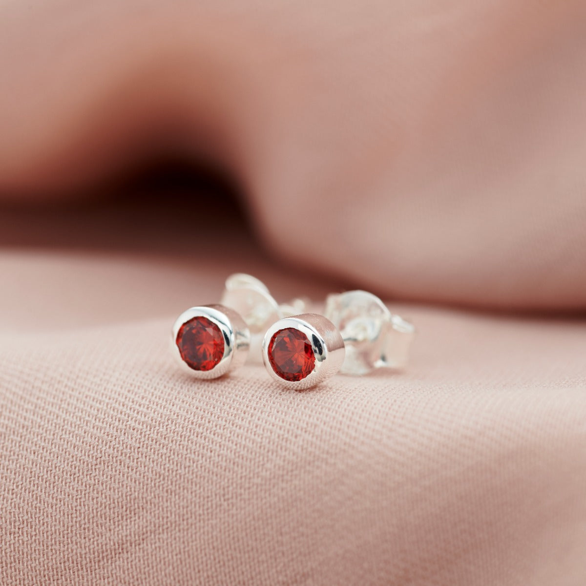 Birthstone Stud Earrings