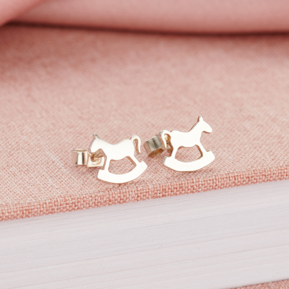 Silver Rockinghorse Charity Stud Earrings