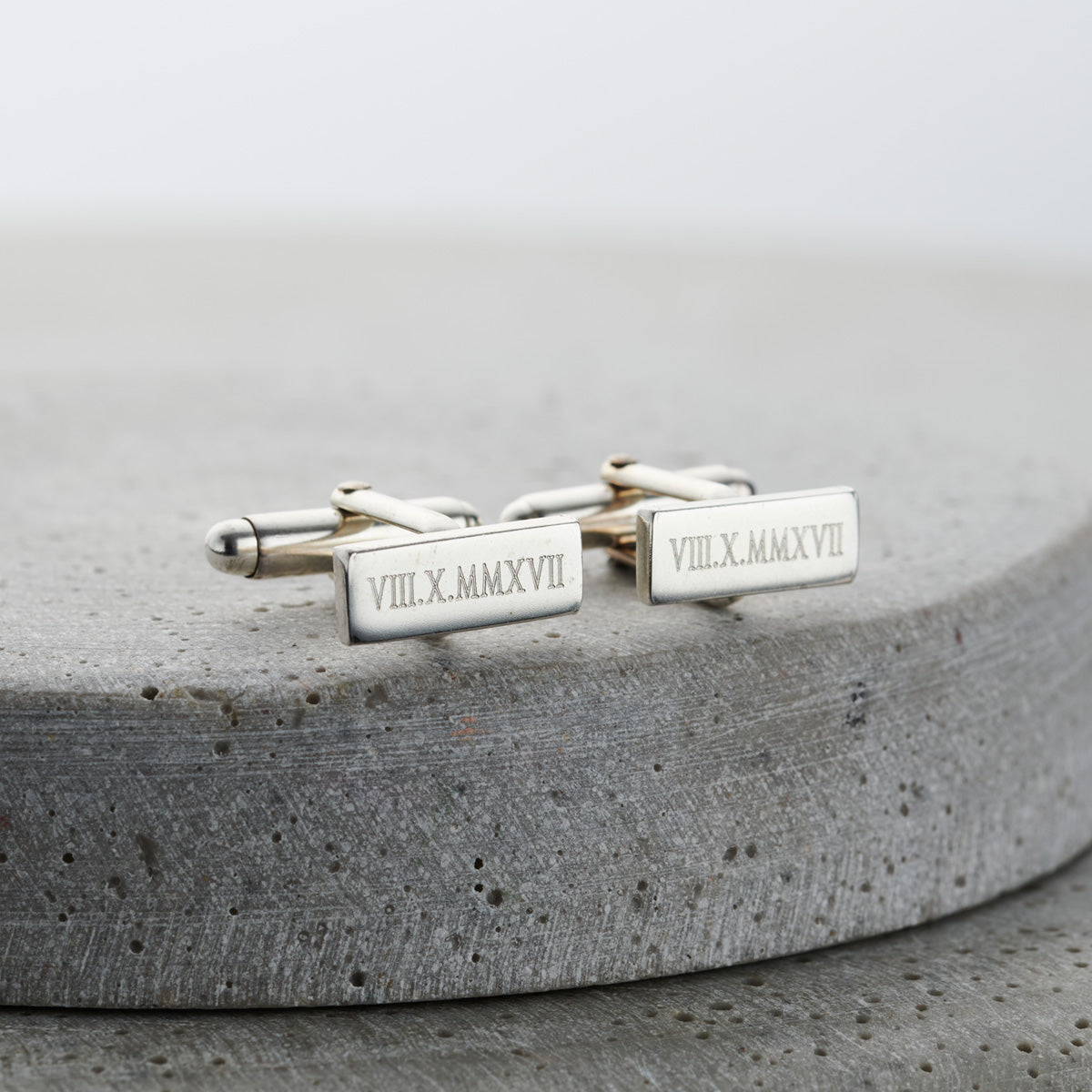 Personalised Roman Numerals Cufflinks