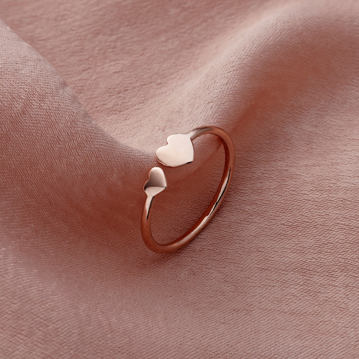 Personalised Heart Open Ring