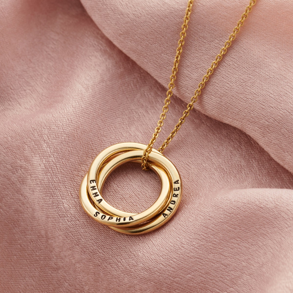 Personalised Russian Ring Necklace