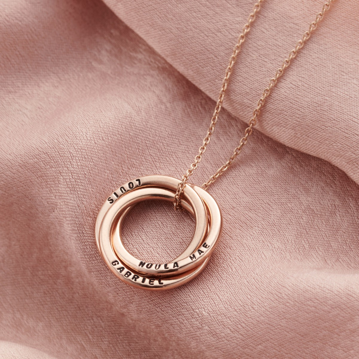 Personalised Russian Ring Necklace