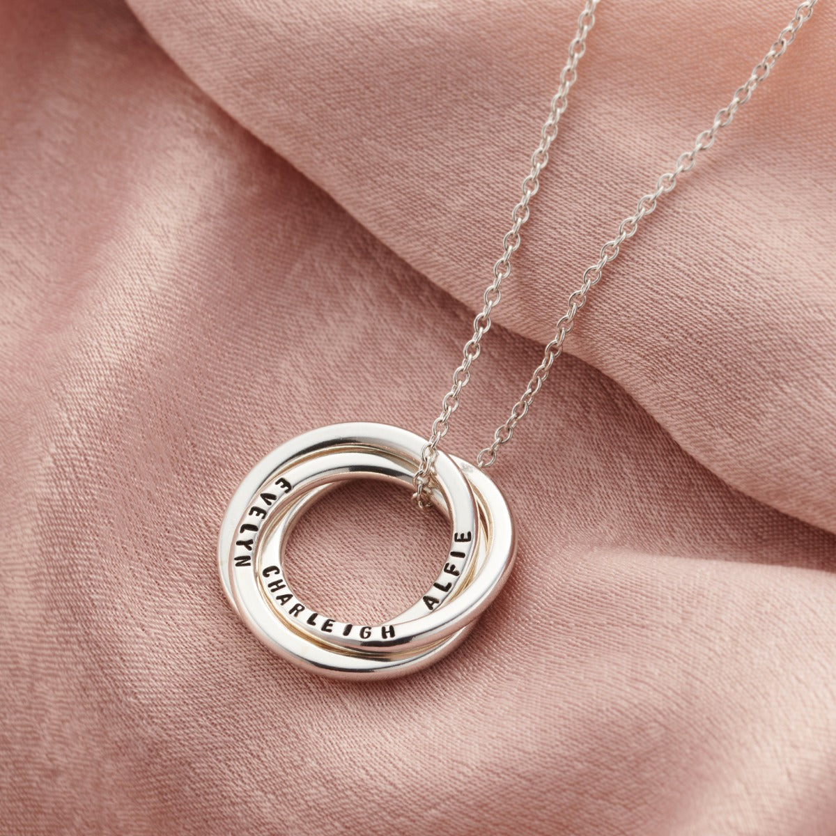 Personalised Russian Ring Necklace