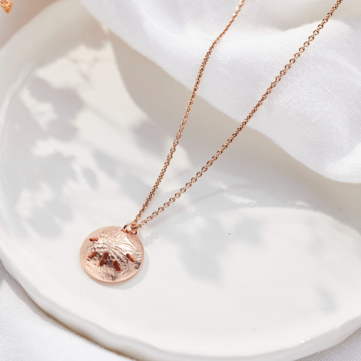 Curved Sand Dollar Necklace