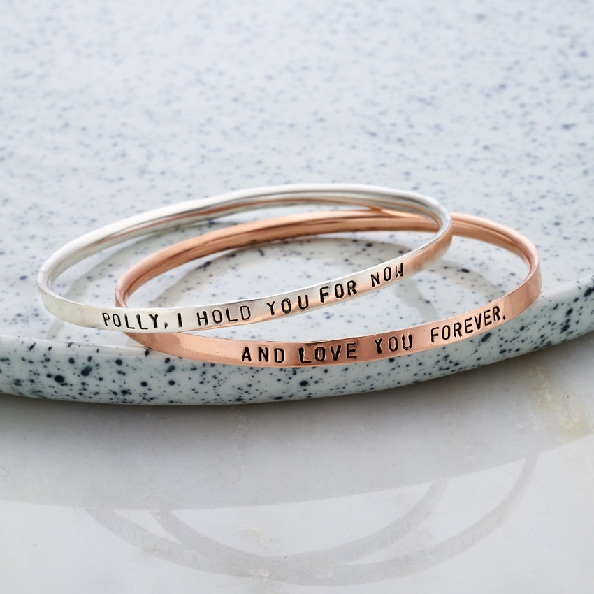 Personalised Script Bangle