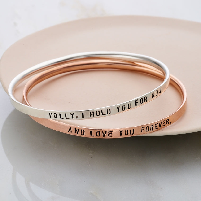 Personalised Script Bangle