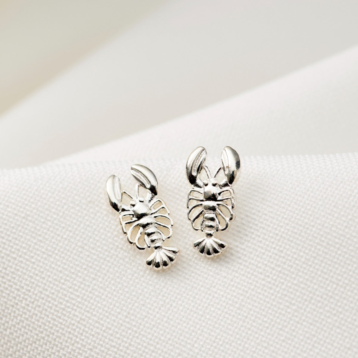 Lobster Stud Earrings