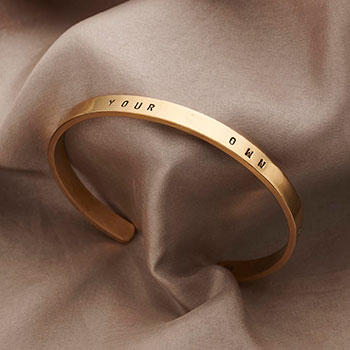 Personalised Slim Cuff