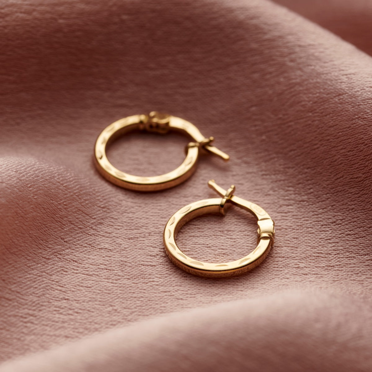 Textured Hoop Earrings