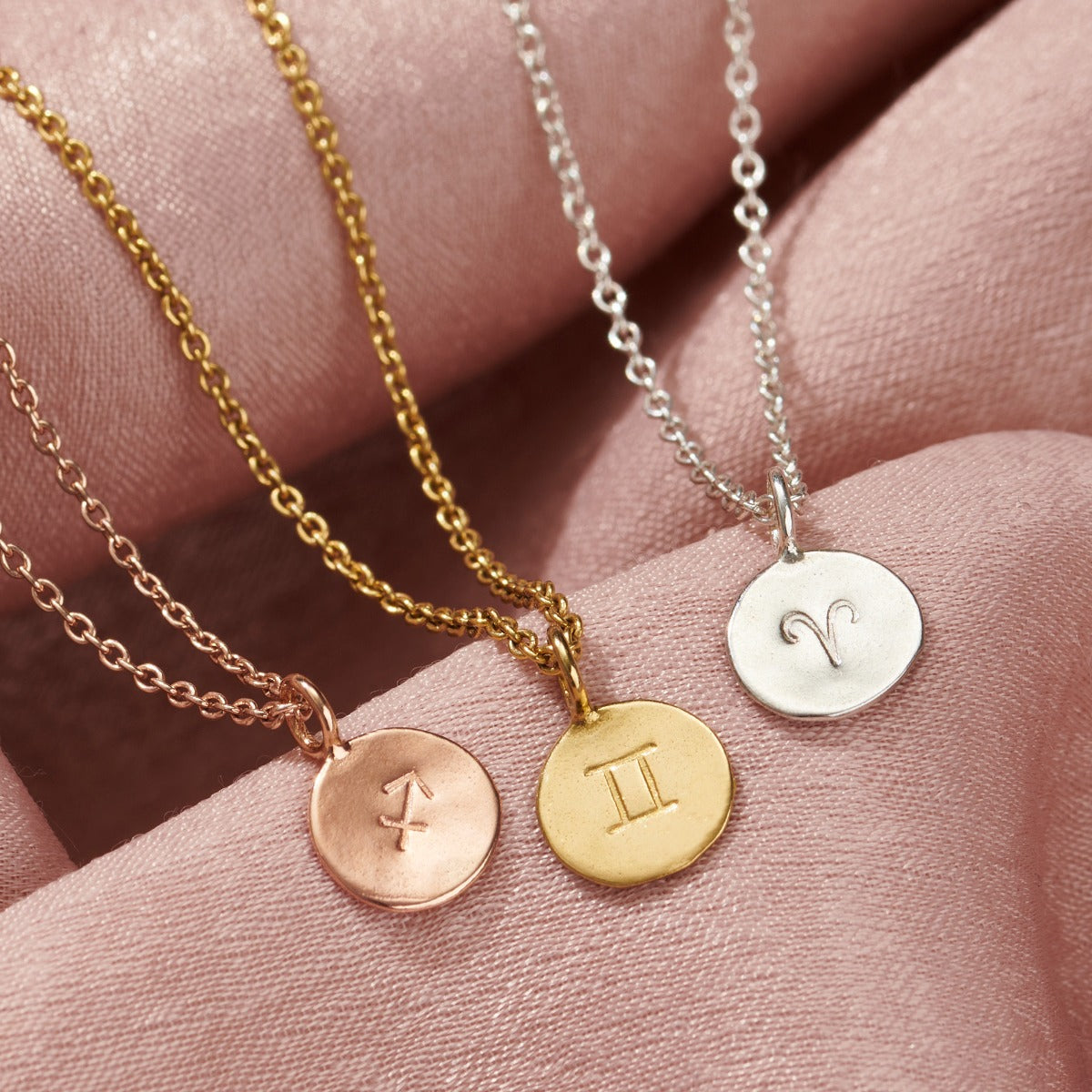 Small Zodiac Disc Necklace