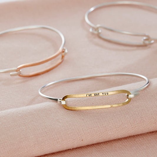 Personalised Large Link Bangle