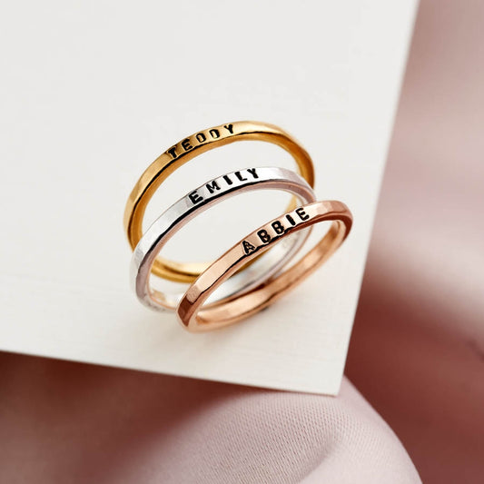 Personalised Stacker Ring