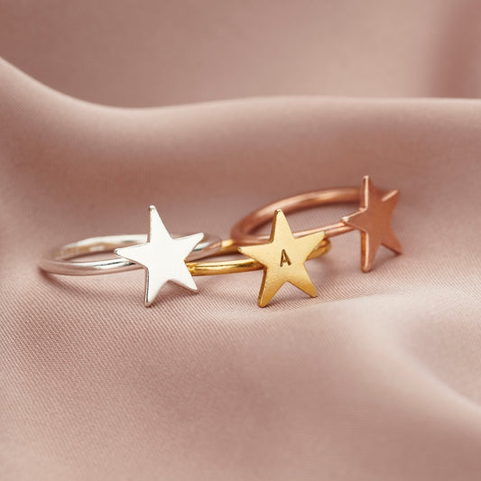 Star Initial Ring