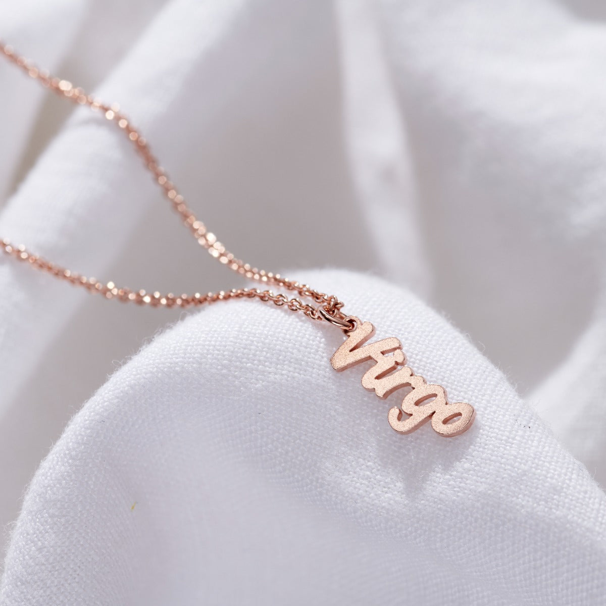 Star Sign Name Charm Necklace