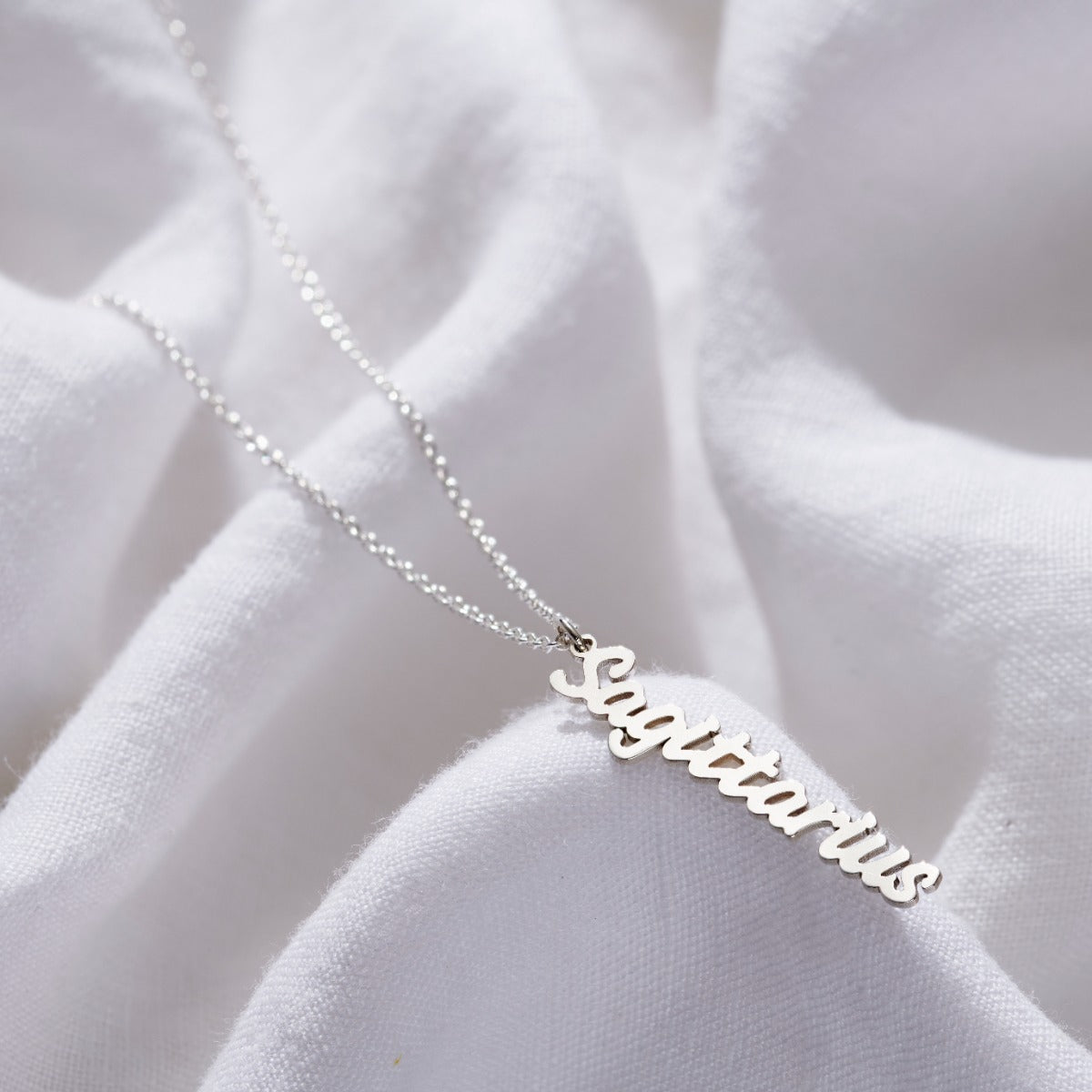 Star Sign Name Charm Necklace