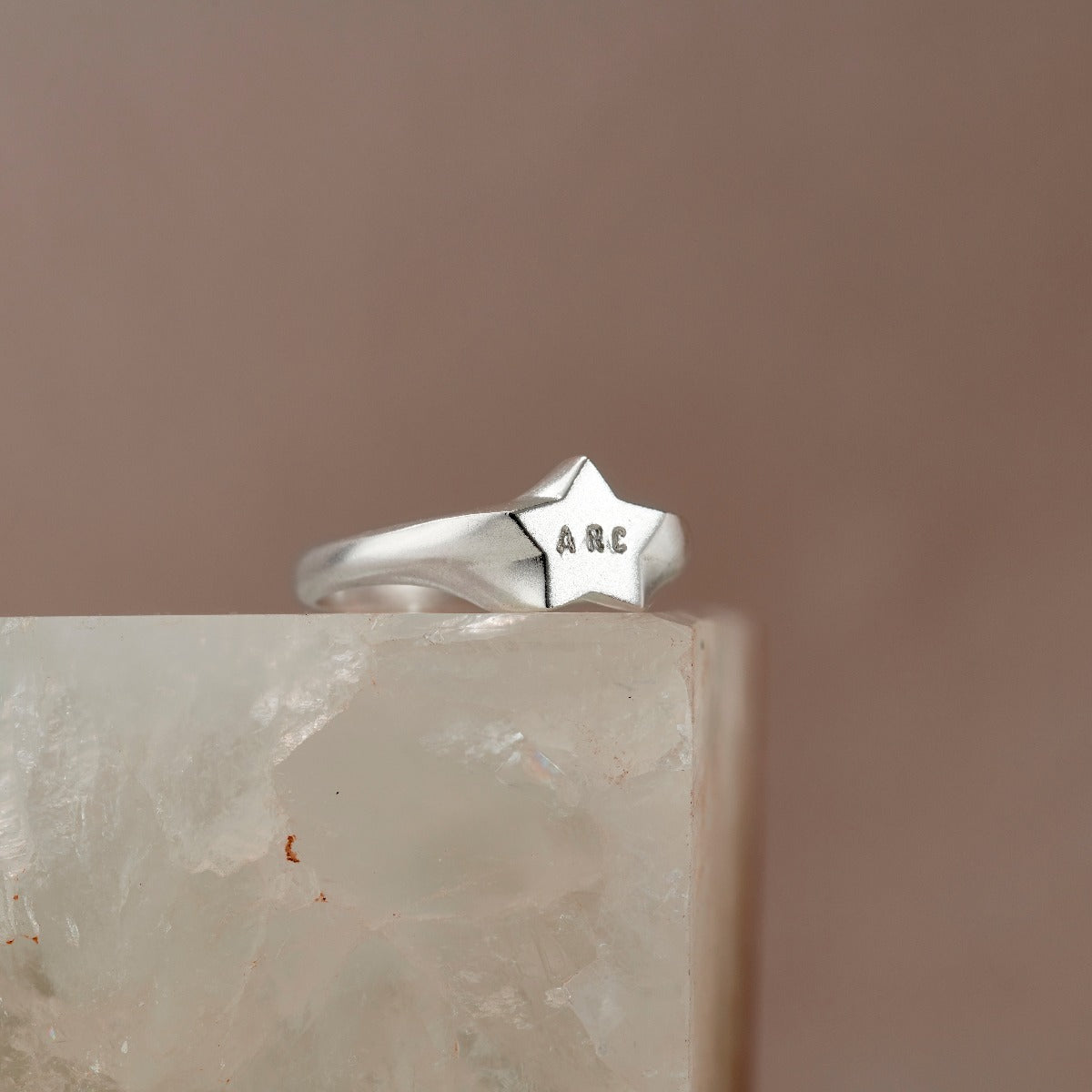 Personalised Star Signet Ring