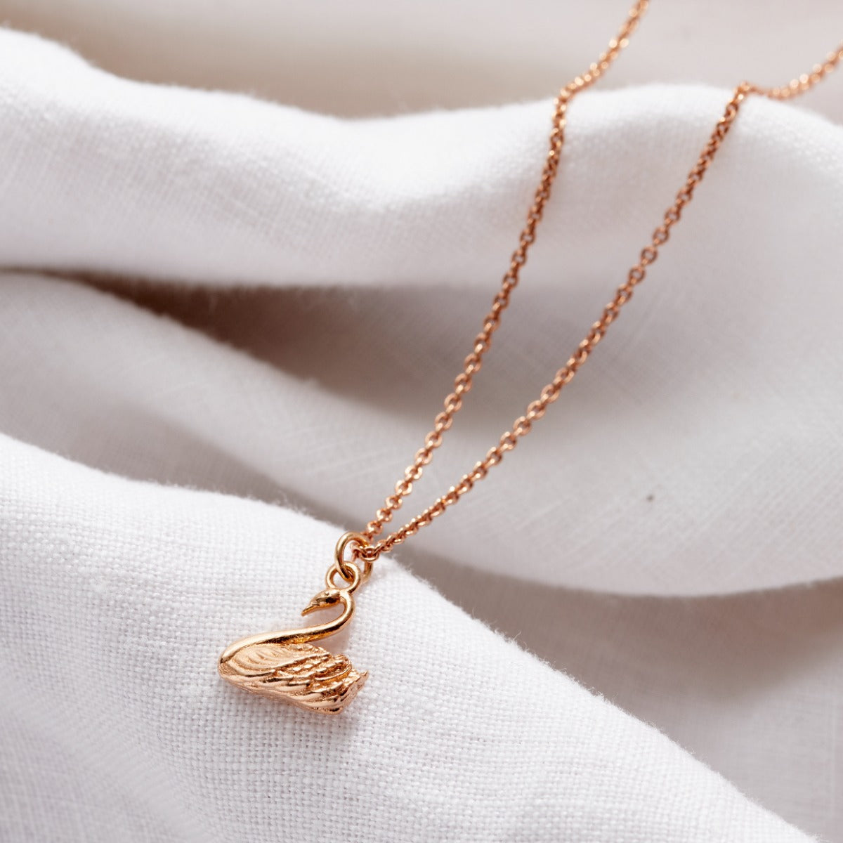 Soulmate Swan Charm Necklace