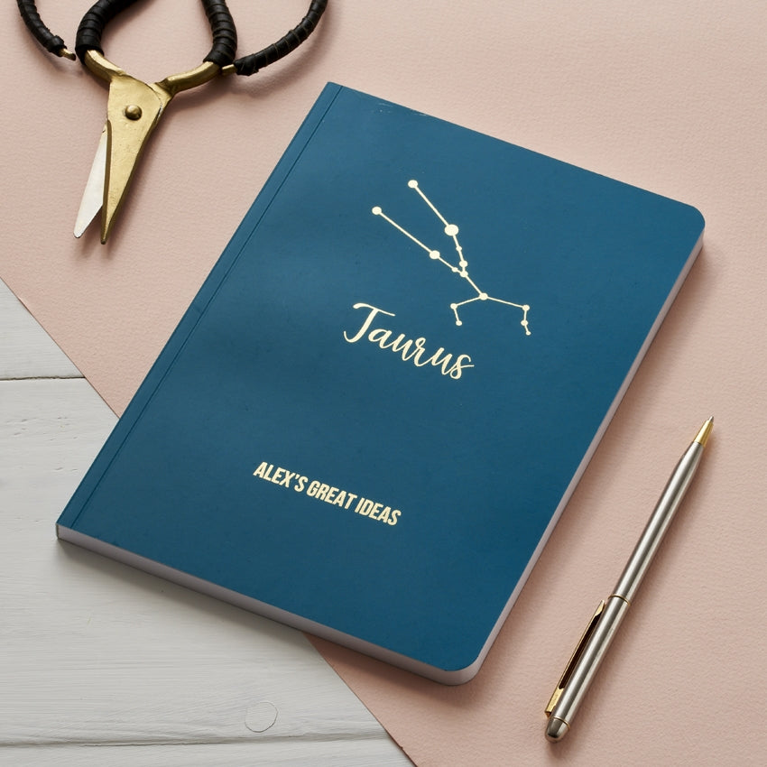 Personalised Star Sign Constellation Notebook