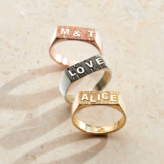 Personalised Engraved Impression Signet Ring